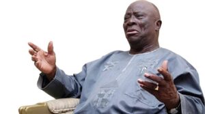 Viral Video shows  Late Afenifere Leader Ayo Adebanjo Predicting His Own Death Announcement.